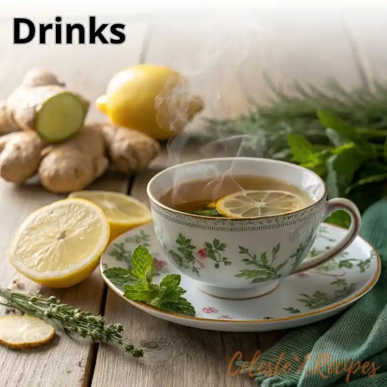 Home 3 Herbal detox tea drinks with lemon and ginger