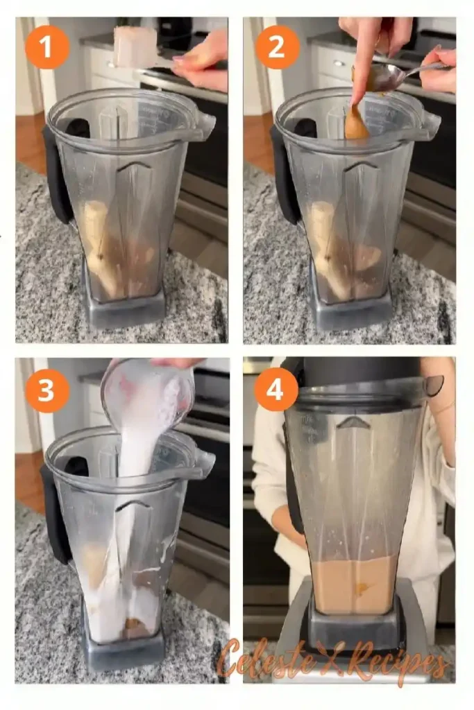 How to Make Chocolate Peanut Butter Smoothie - Step-by-Step
