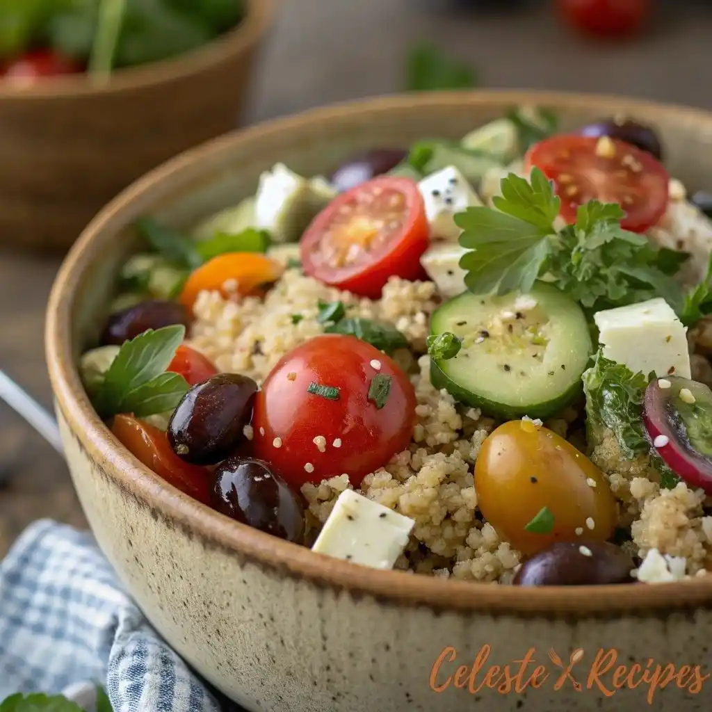 Quick Mediterranean Quinoa Recipes 2 Classic Mediterranean Quinoa Salad
