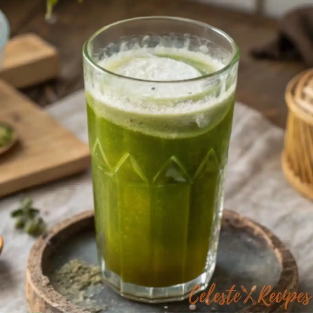 glass filled with Japanese Mounjaro recipe detox drink