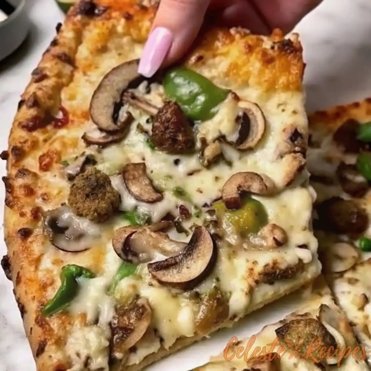 5 Ingredient Crispy Winner for Keto Pizza Crust Recipe 3 Keto pizza crust recipe with crispy golden crust and fresh toppings