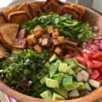 Homemade Mediterranean salad dressing with sumac