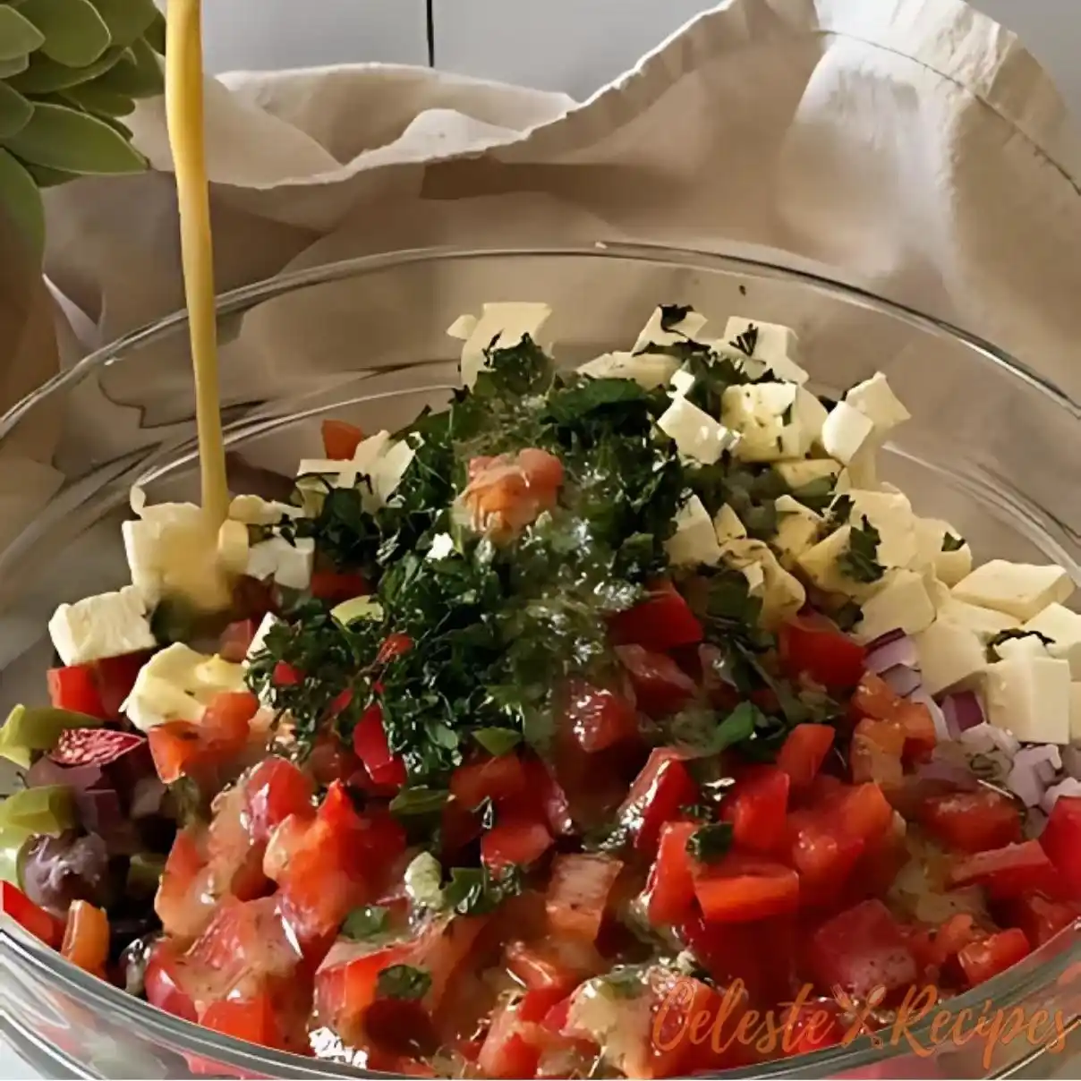 Mediterranean Cucumber Salad Recipe: Crisp, Healthy, and Refreshing 3 Mediterranean cucumber salad with feta cheese, tomatoes, and fresh herbs