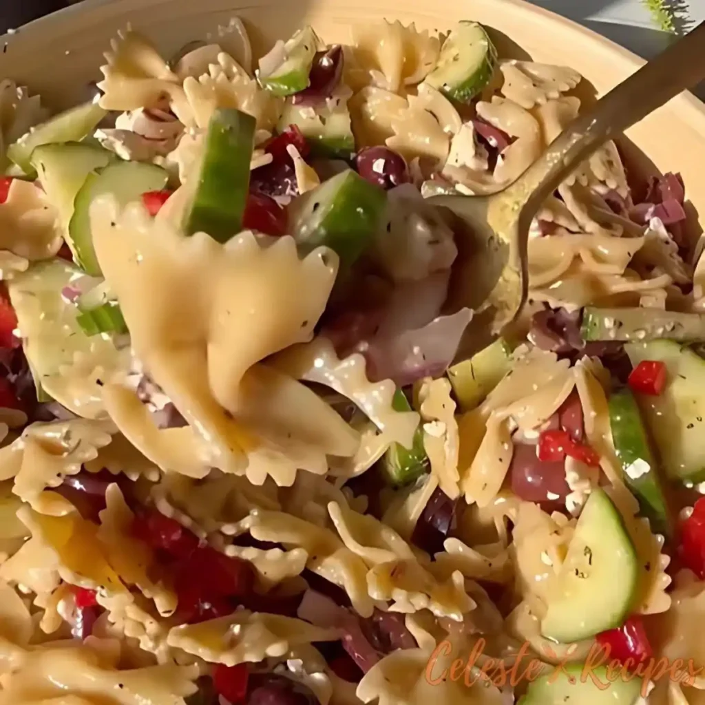 Recipe mediterranean pasta salad: Fresh, Easy & Family-Tested! 7 Mediterranean pasta salad recipe with feta and olives