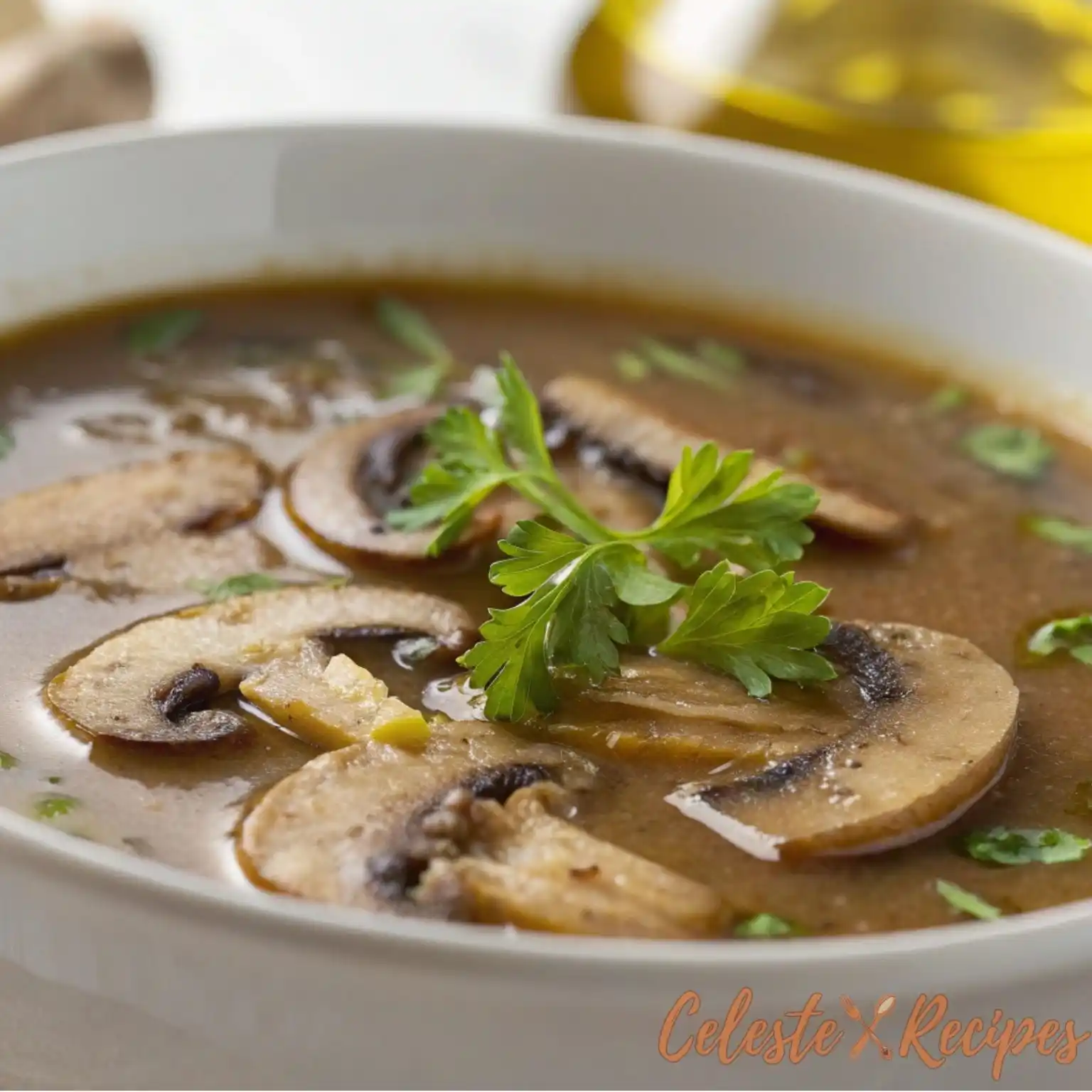 Mediterranean Mushroom Soup That Tastes Like the Sea Meets the Forest 2 Mediterranean Mushroom Soup recipe
