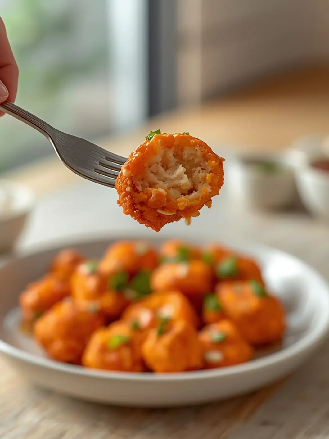 Extra Crispy Buffalo Cauliflower Bites 4 buffalo cauliflower bites 3
