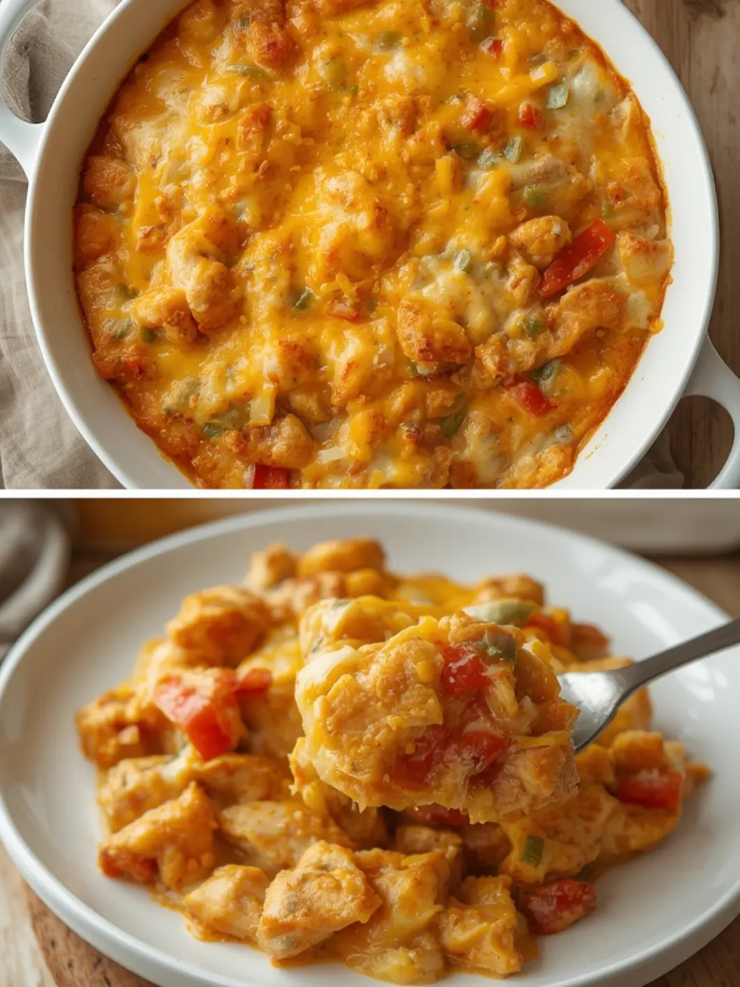 Ultimate Creamy Chicken Fajita Casserole Recipe 3 creamy chicken fajita casserole 1