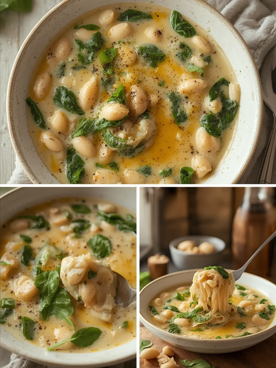 Creamy Tuscan White Bean Soup Recipe Easy Weeknight Dinner 3 creamy tuscan white bean soup 1