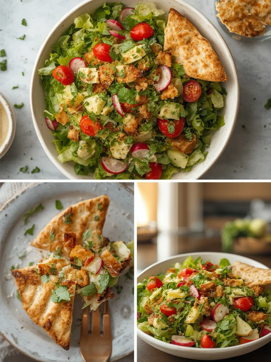 fattoush salad with pita chips 1