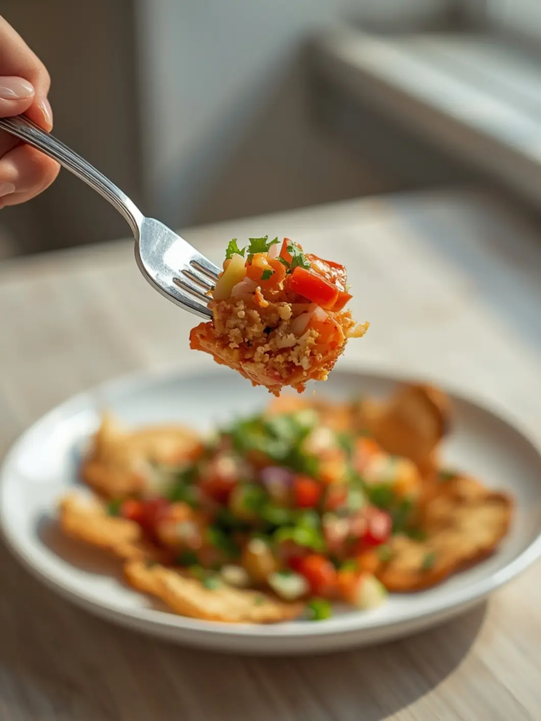 fattoush salad with pita chips 3