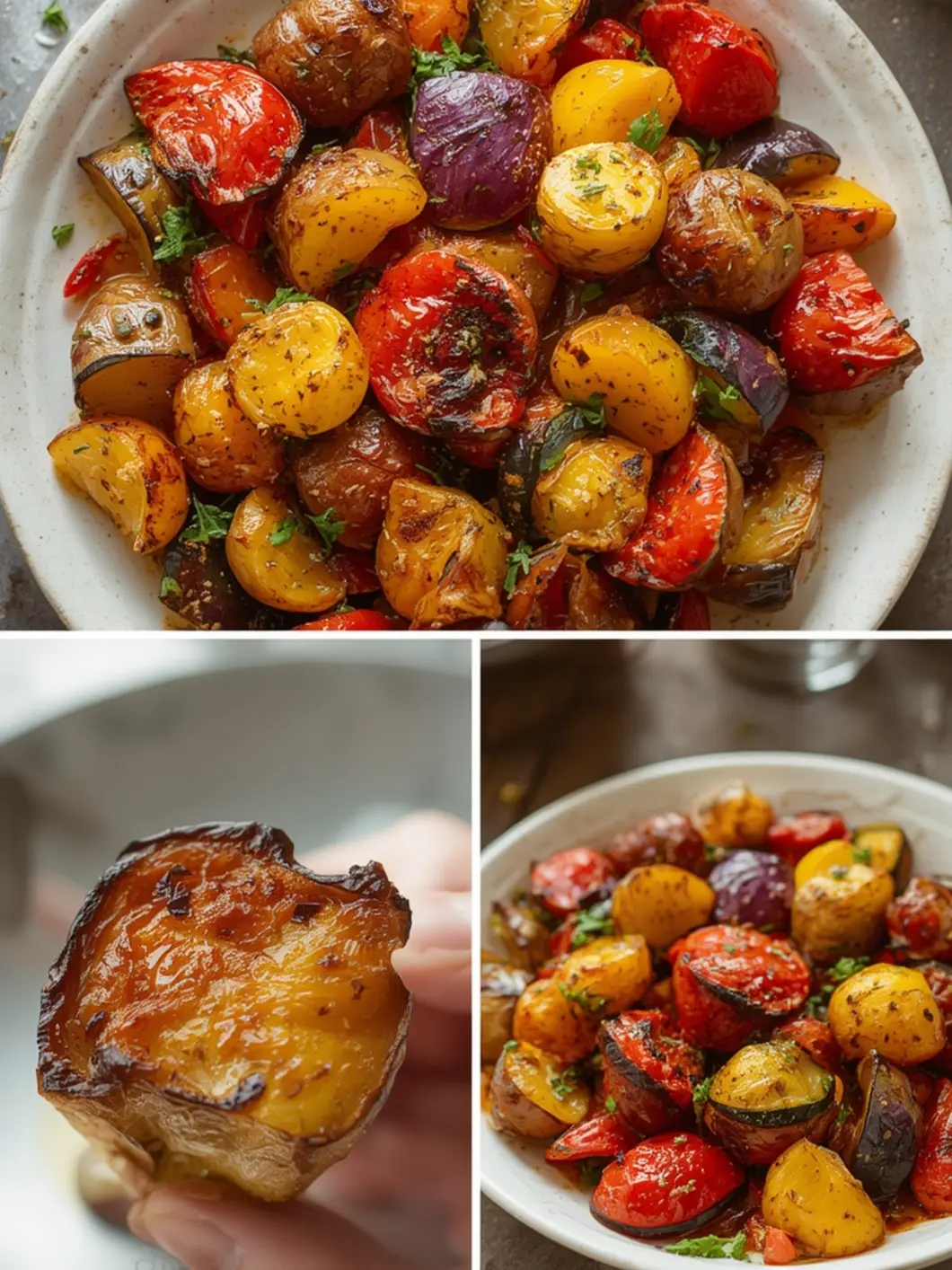 Golden Greek Briam Roasted Vegetables Recipe 3 greek briam roasted vegetables 1