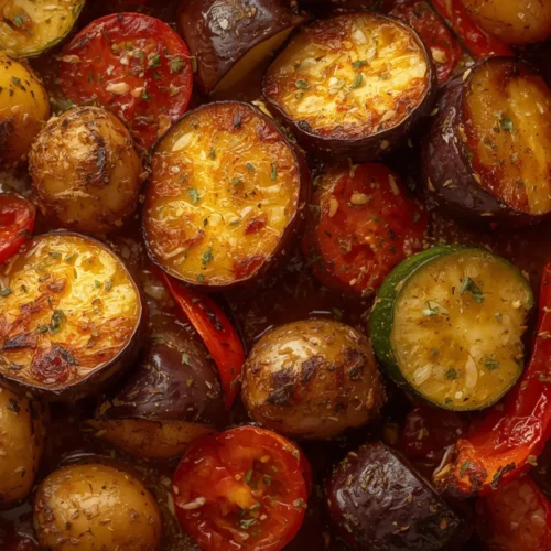 Golden Greek Briam Roasted Vegetables Recipe 4 greek briam roasted vegetables