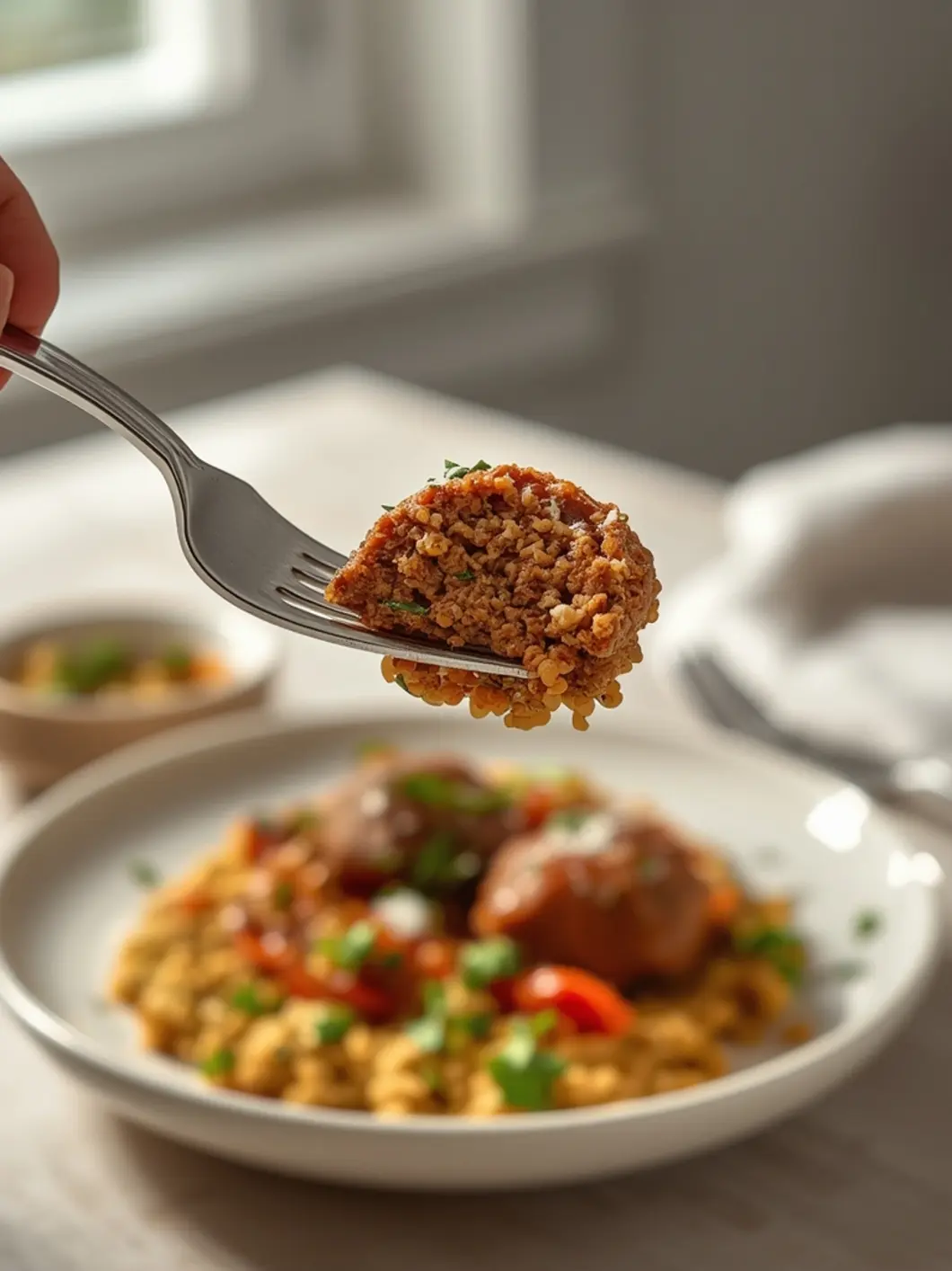 greek meatball bowls with couscous 3
