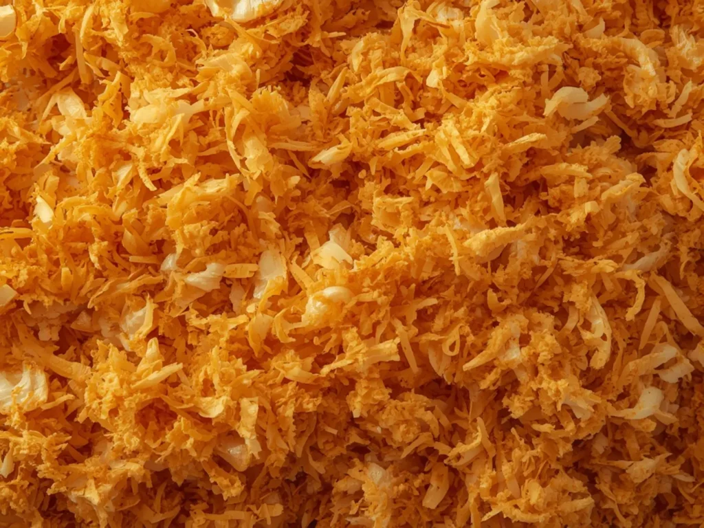 Keto Coconut Macaroons: Chewy keto coconut macaroons with golden brown toasted coconut texture on a clean background