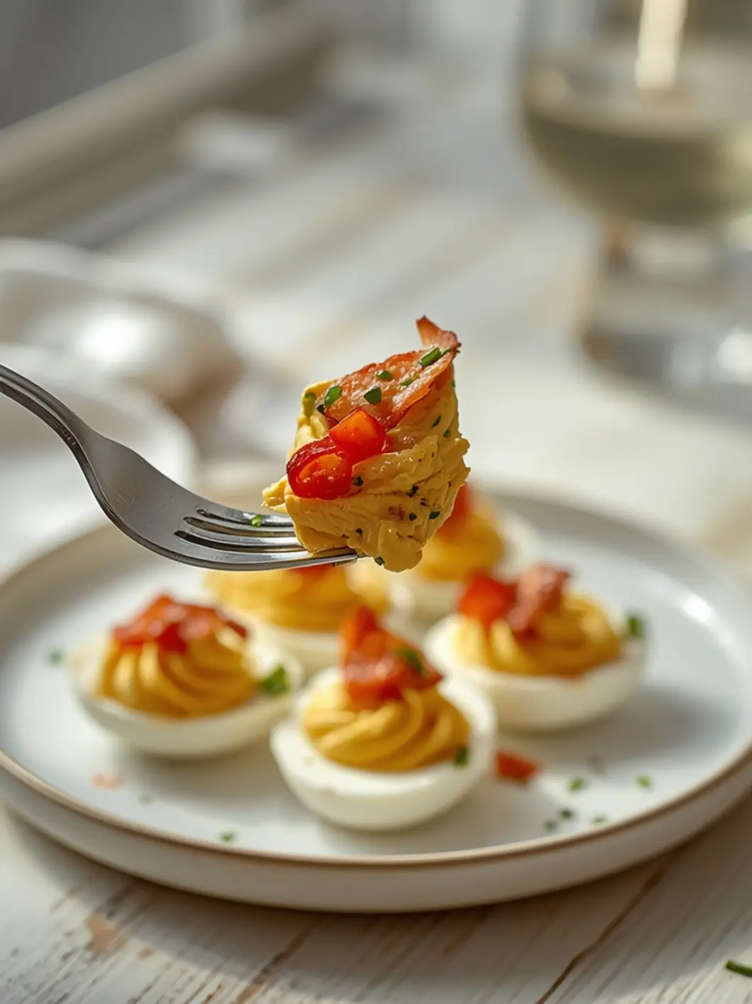 Ultimate Keto Deviled Eggs with Bacon Creamy Crunch 4 keto deviled eggs with bacon 3