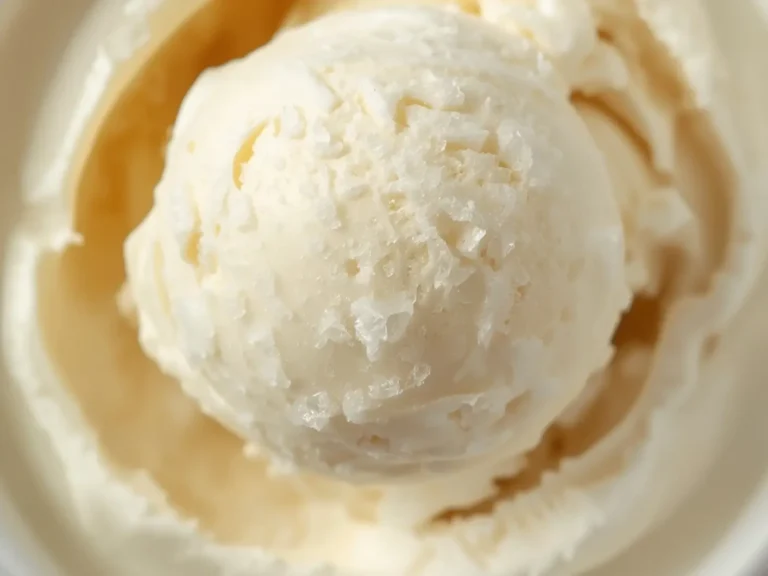 Keto Ice Cream No Churn: Scoops of creamy white keto ice cream no churn in a bowl with smooth texture and glossy finish.