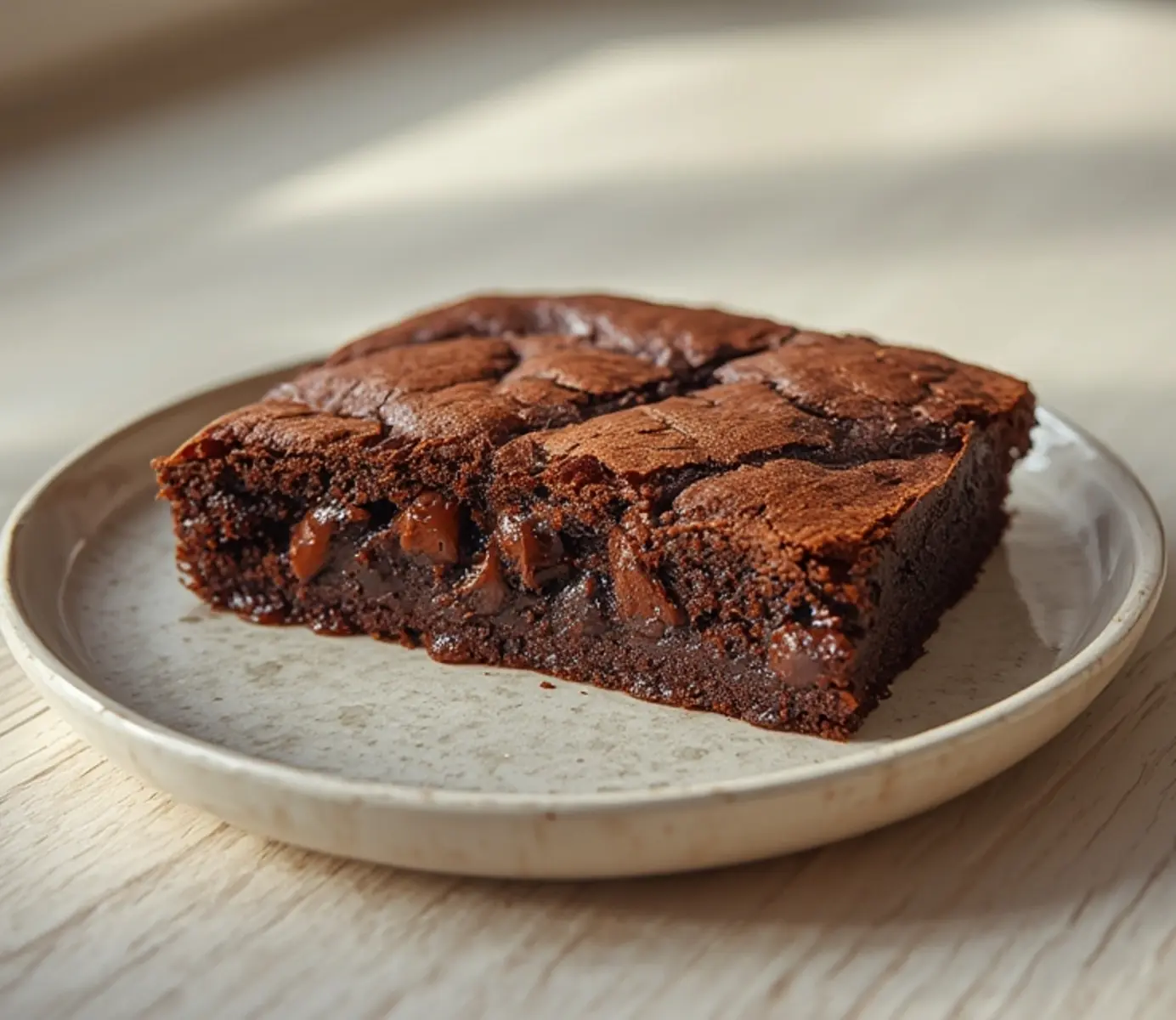 Ultimate Keto Mug Brownie Recipe 4 Keto Mug Brownie: Fudgy keto mug brownie with melted chocolate chips on top in a ceramic mug.