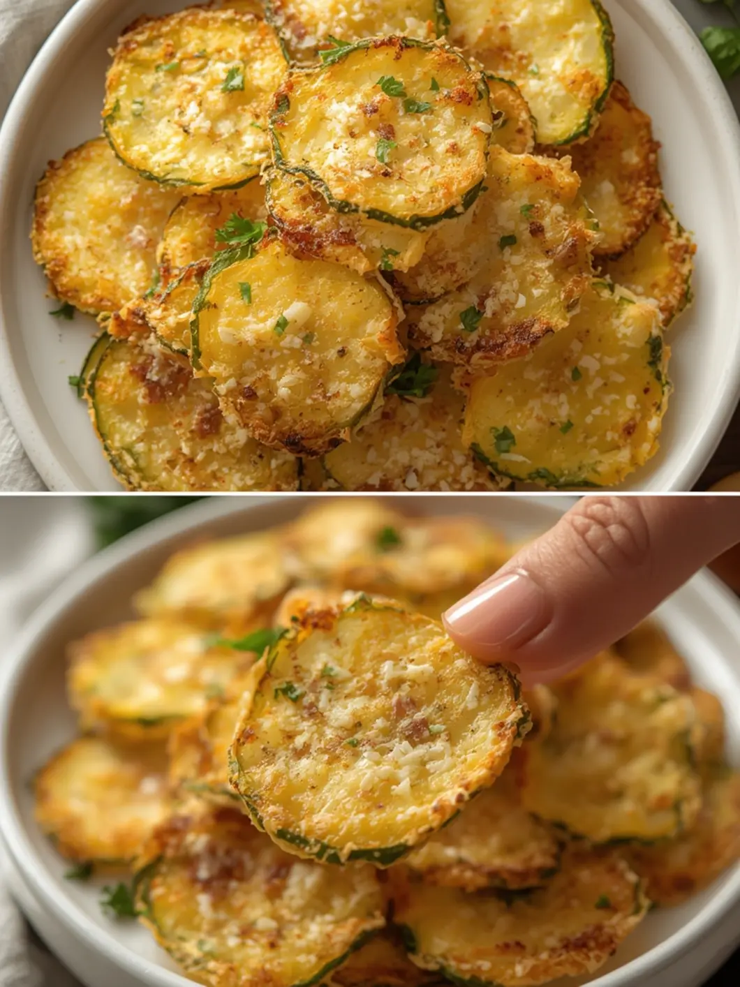 keto parmesan zucchini chips 1