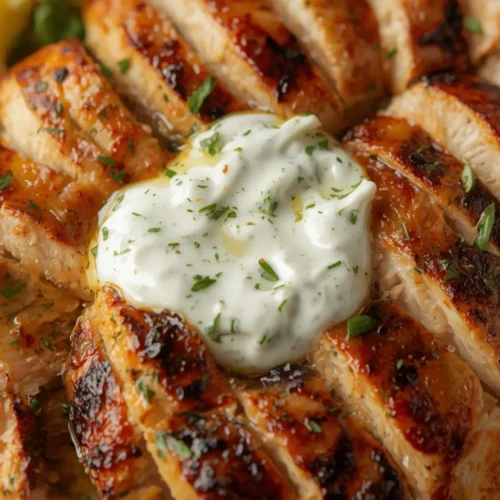 lemon herb grilled chicken with tzatziki