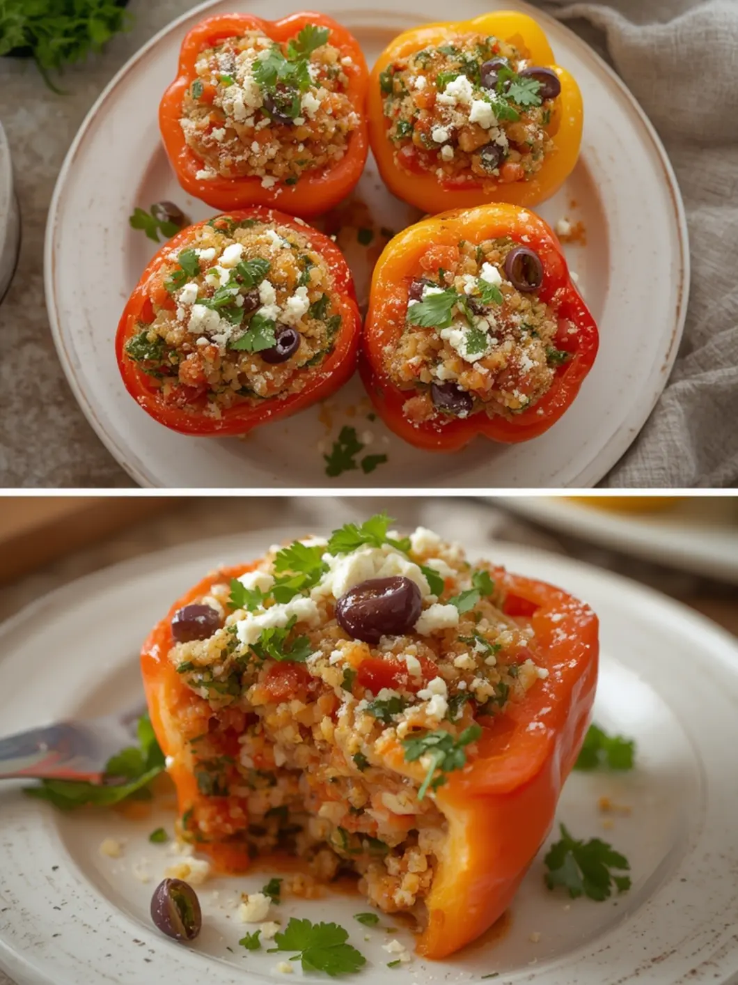 Ultimate Mediterranean Stuffed Peppers with Quinoa Recipe 3 mediterranean stuffed peppers with quinoa 1