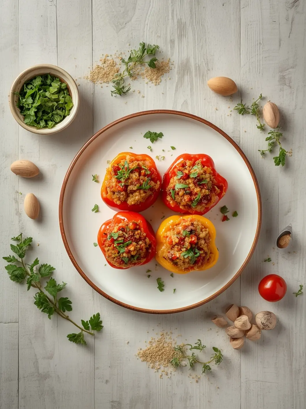 Ultimate Mediterranean Stuffed Peppers with Quinoa Recipe 2 mediterranean stuffed peppers with quinoa 2