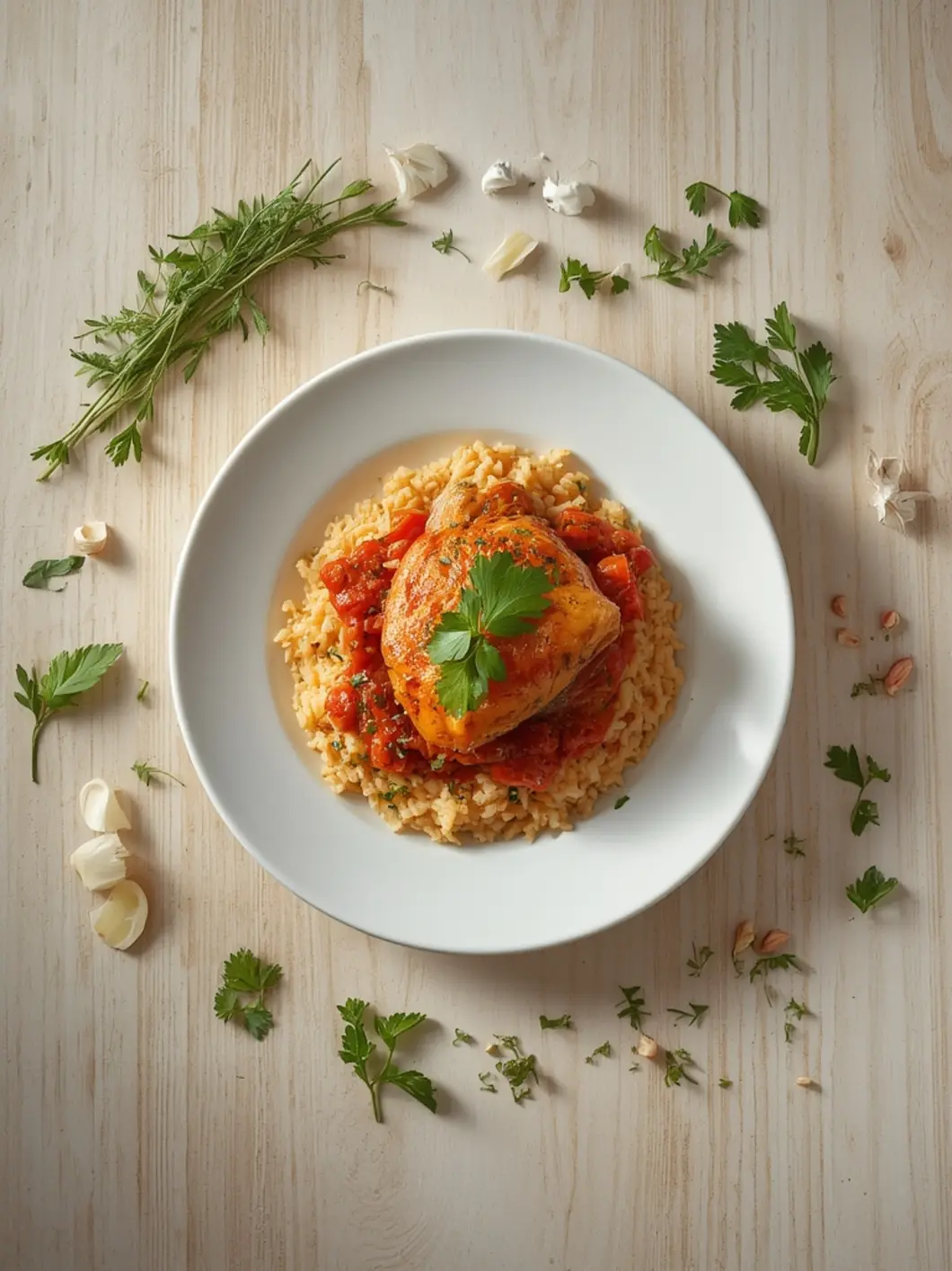 Juicy One Pan Spanish Chicken Rice with Chorizo 2 one pan spanish chicken rice with chorizo 2