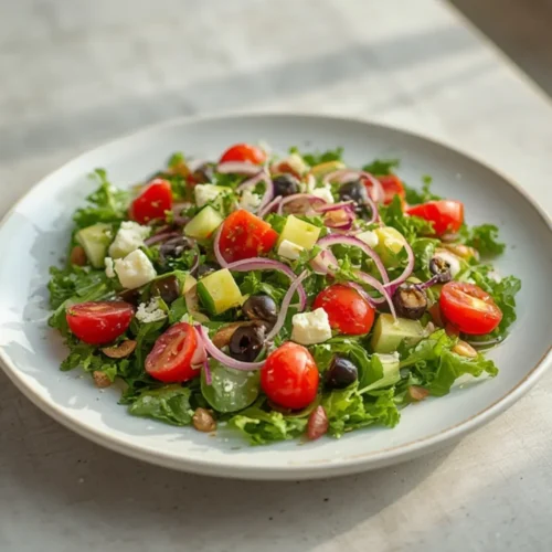 Zesty Raneem Salad: Fresh Mediterranean Diet Salads Recipe 3 raneem salad