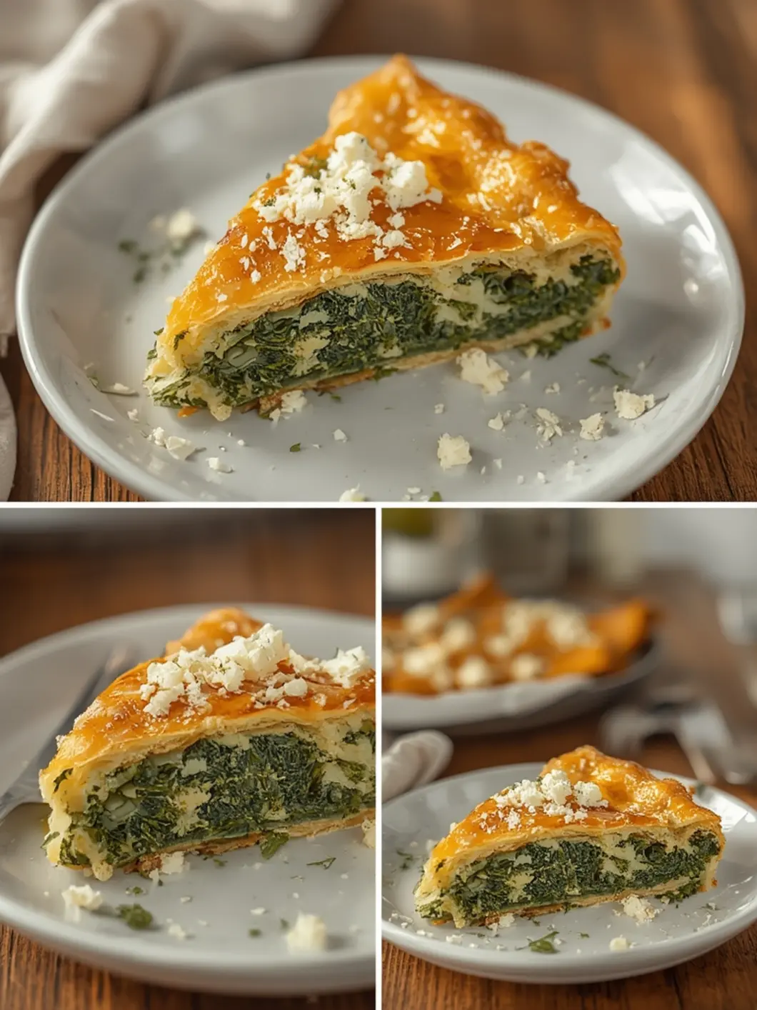 Golden Spanakopita Greek Spinach Feta Pie 3 spanakopita greek spinach feta pie 1