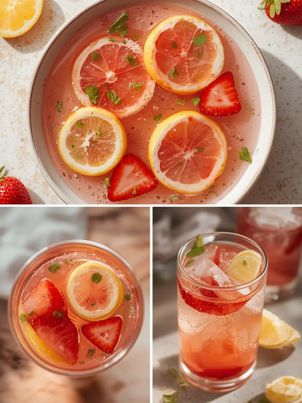Refreshing Strawberry Lemon Detox Water Recipe 3 strawberry lemon detox water 1