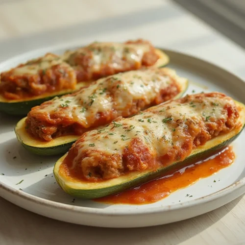 zucchini lasagna boats