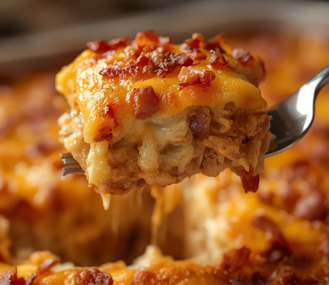 Ultimate Chicken Bacon Ranch Casserole - Keto Comfort 2 chicken bacon ranch casserole 1