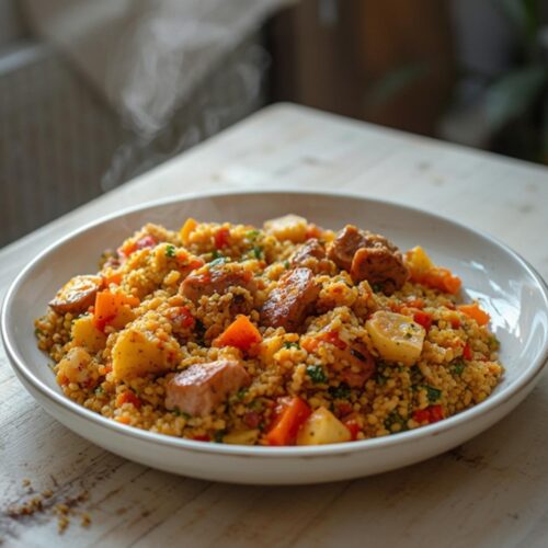 couscous turkey veggie mix