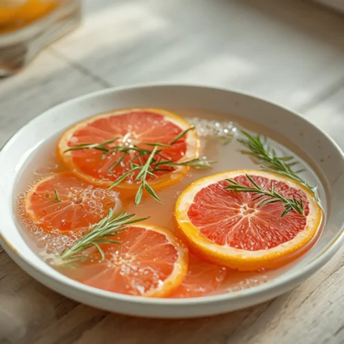 Juicy Grapefruit Rosemary Detox for Weight Loss 3 grapefruit rosemary detox