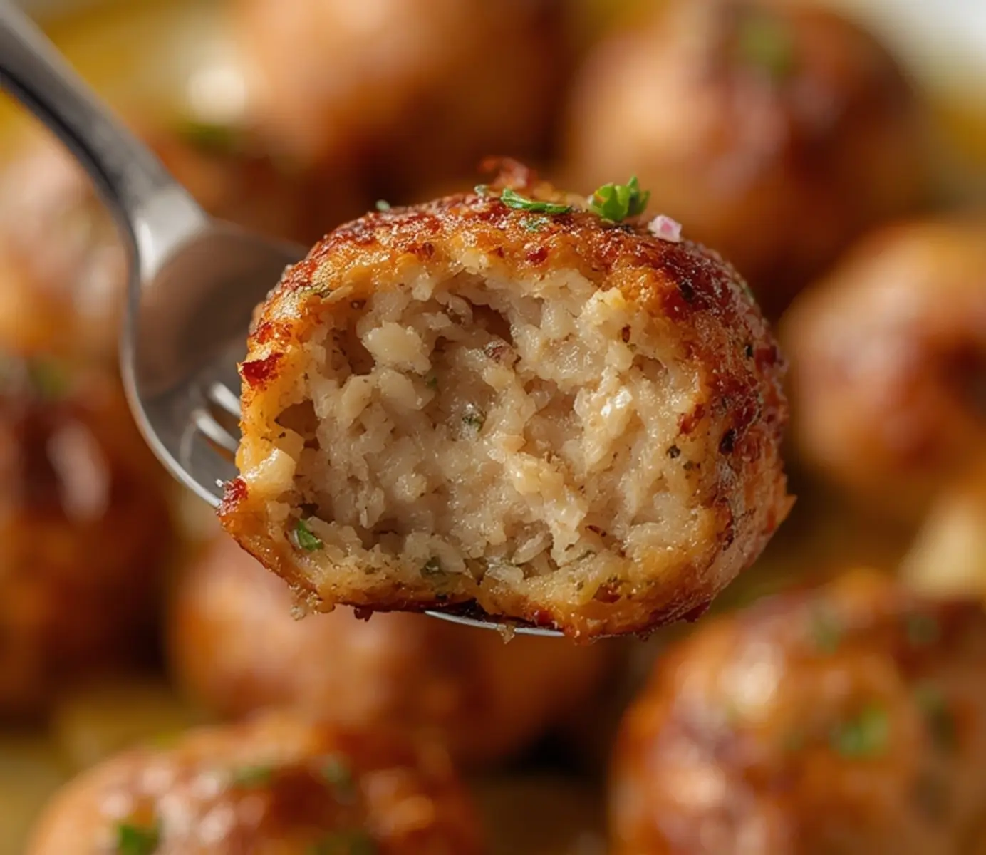 Golden Greek Chicken Meatballs - Juicy & Flavor-Packed 2 greek chicken meatballs 1