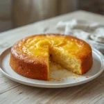 Keto Lemon Pound Cake: Golden Keto Lemon Pound Cake with a moist crumb and zesty glaze on a rustic board.