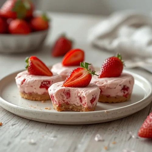 keto strawberry cheesecake bites