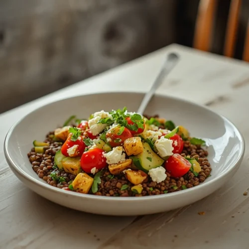 mediterranean lentil salad
