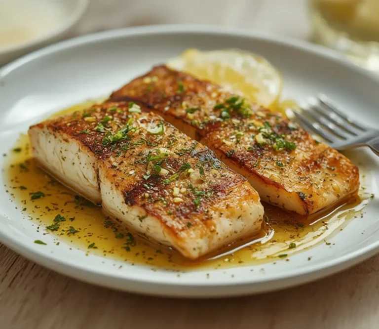 Mediterranean Swordfish: Golden grilled Mediterranean Swordfish steaks with fresh herb crust and lemon zest, flaky and juicy.