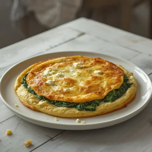 spinach feta omelet