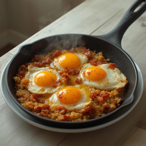 bacon egg cauliflower rice