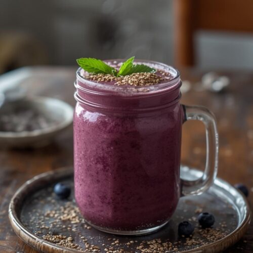 blueberry flax morning smoothie