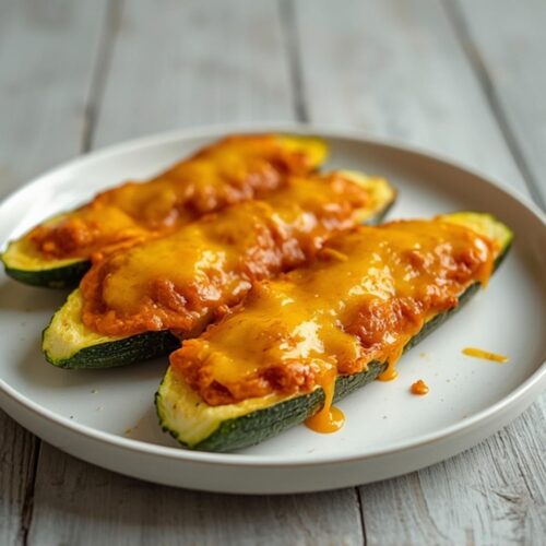 buffalo chicken zucchini boats