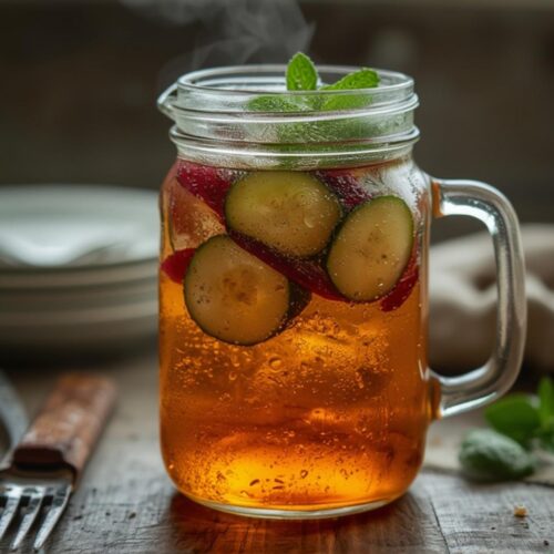 cucumber mint infused water