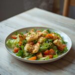 Fattoush Salad With Pita: Crisp Fattoush Salad With Pita featuring golden toasted bread, fresh cucumbers, and ruby-red tomatoes.