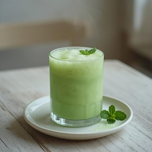 frozen matcha mint slush