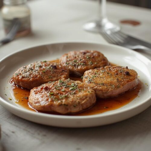 herb crusted beef medallions