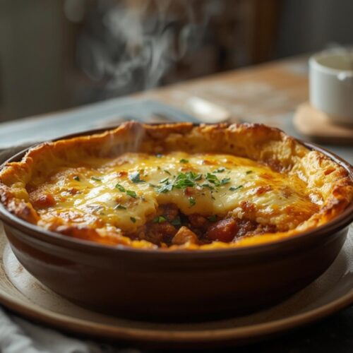 keto chili cornbread casserole