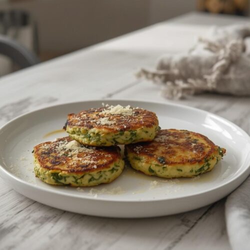 keto spinach ricotta cakes