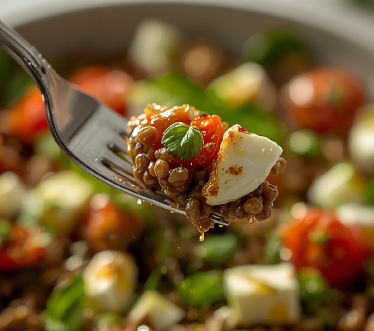 Zesty Lentil Feta Mint Salad for a Fresh Mediterranean Diet 2 lentil feta mint salad 1