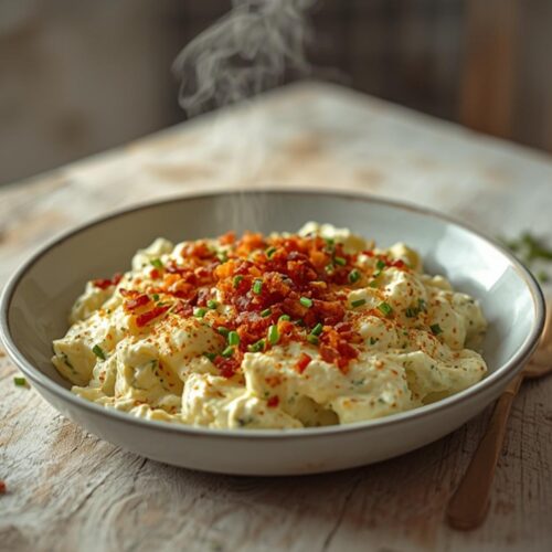 loaded keto potato salad